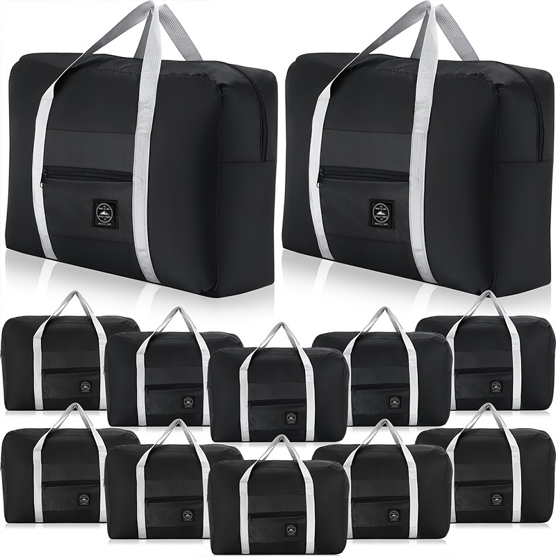 

Travel Lightweight Foldable Luggage Bag, Solid Color Multifunctional Duffle Bag, Portable Moving Bag