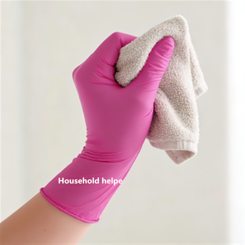 6/10 Pairs Disposable Nitrile Gloves | Isolate Stains, Prevent Dirt and Oil, Ideal for Wiping Windows, Mopping Floors, Washing Cloths, and Dishes, Frees Hands from Roughness, Essential for Home Use - Image 12