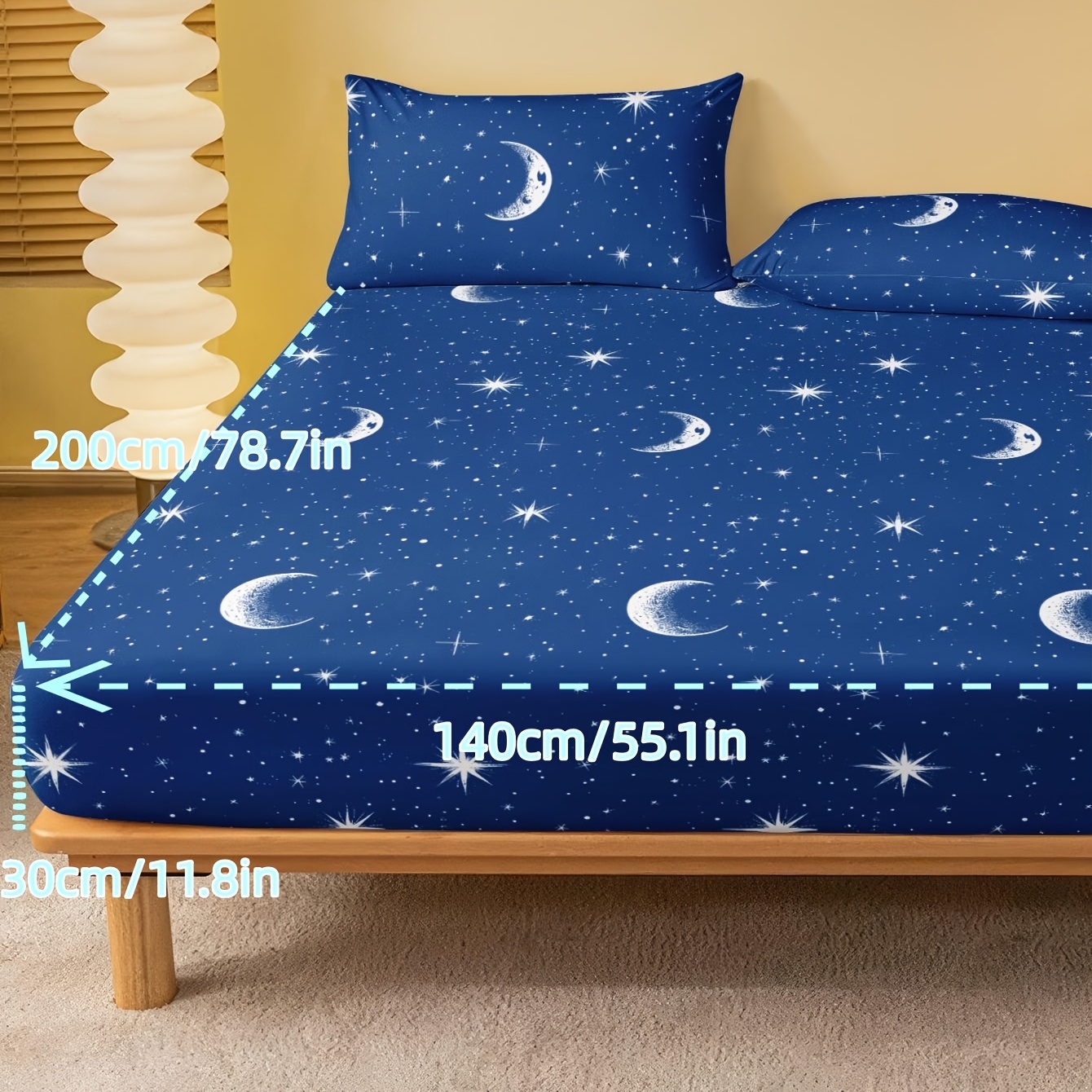 TEMU 1pc Starry Single Bed Sheet