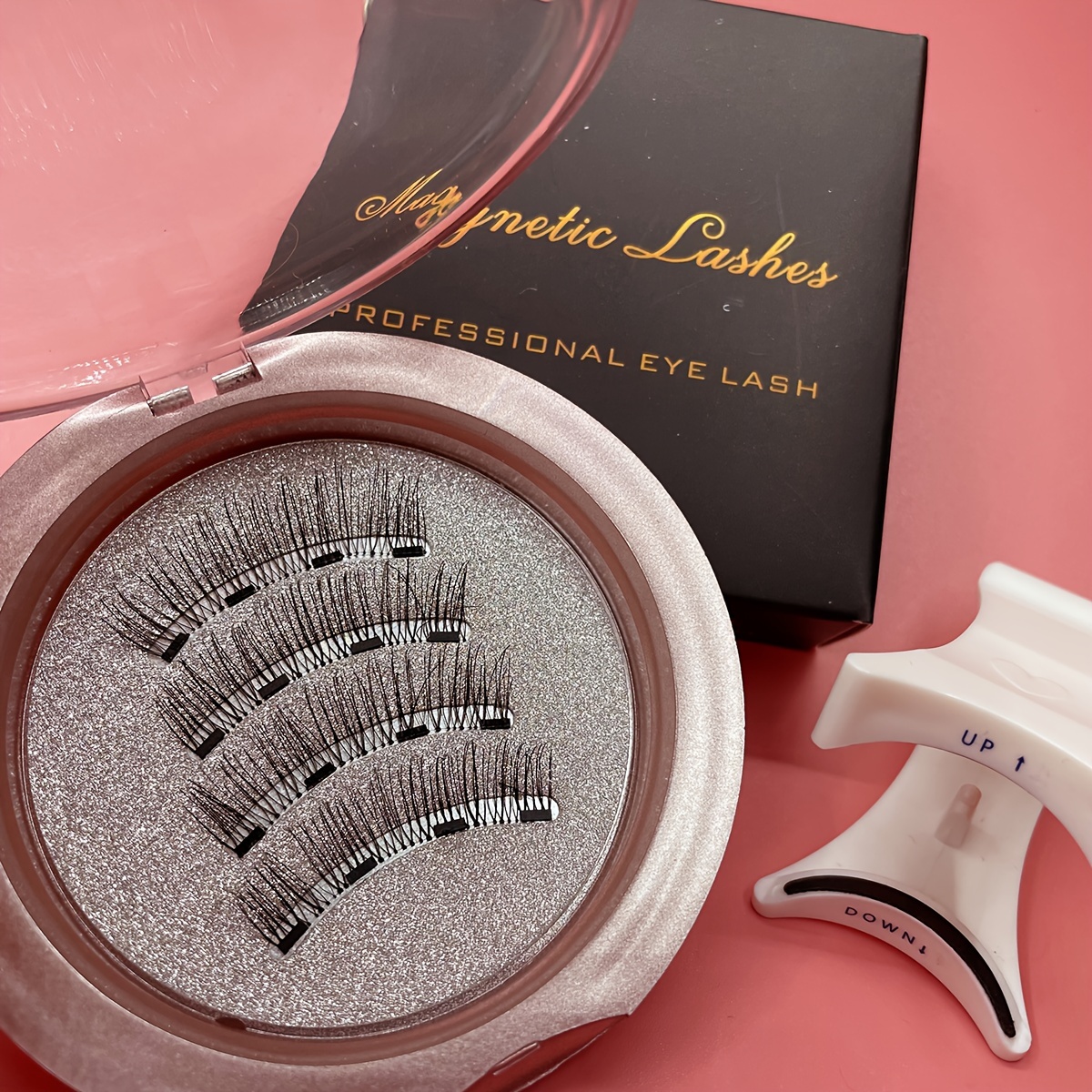 

Magnetic Magnetic Lashes - 3d Eyelashes With Cross Pattern, Voluminous, And Natural Style. Suitable For 6-9mm, 10-12mm, And 13-15mm Lengths. Perfect For C And D Curls. Reusable And No Glue Required.