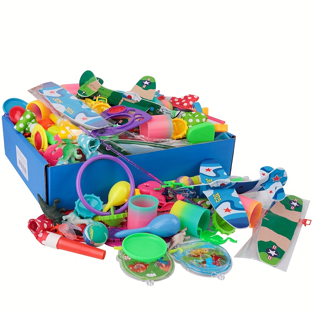  Mivanlin 54 piezas de recuerdos de fiesta para niños de 4 a 8  años, juguetes de regalo de cumpleaños, rellenos de piñata, juguetes de  caja del tesoro, premios de carnaval, regalos