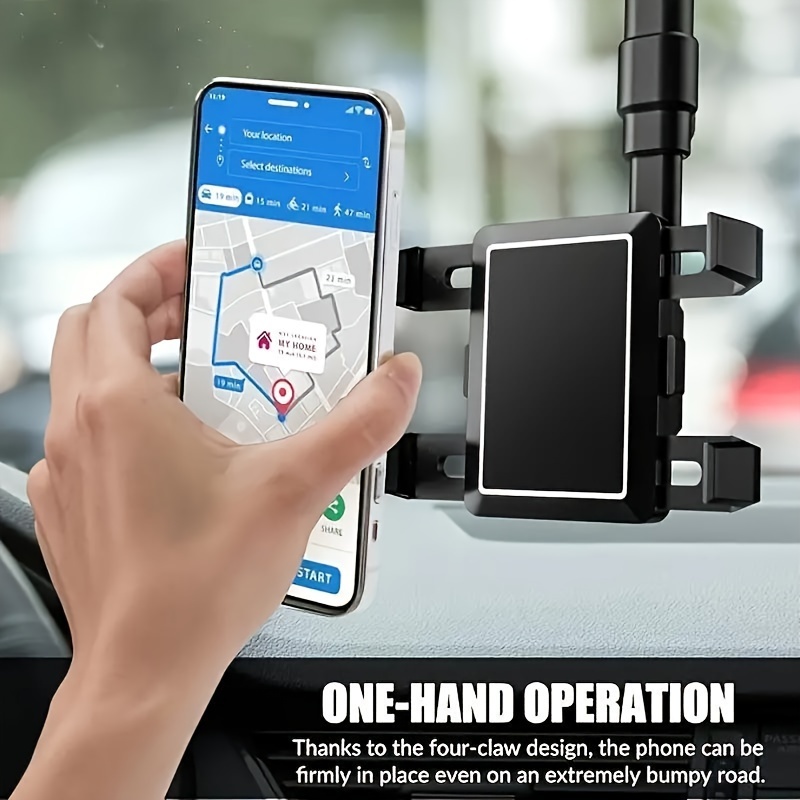 

Car Phone Holder Car Holder 360 ° Rotating Retractable Multifunctional Anti-shake Holder Car Phone Holder