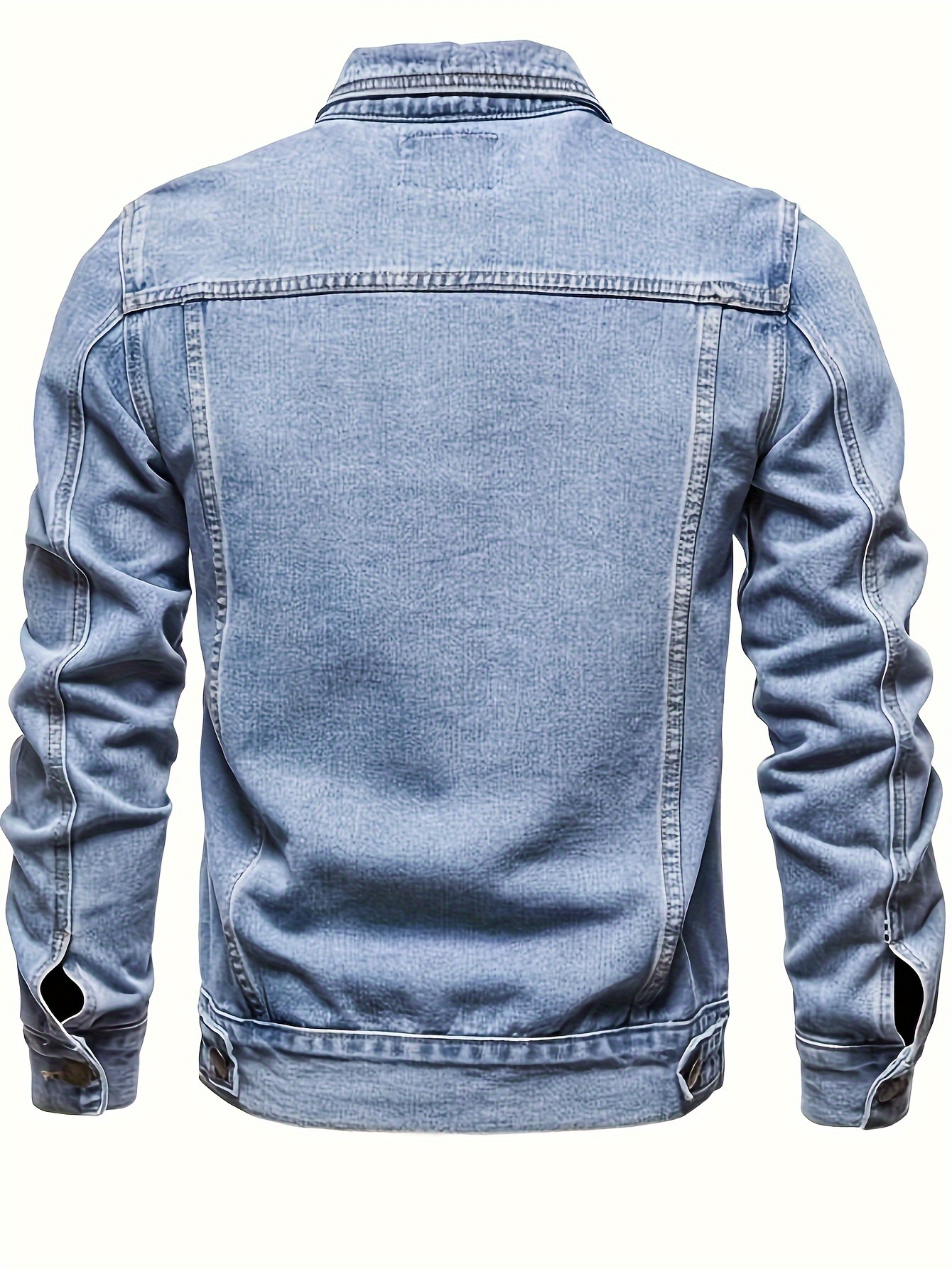 Men's Casual Washed Denim Jacket