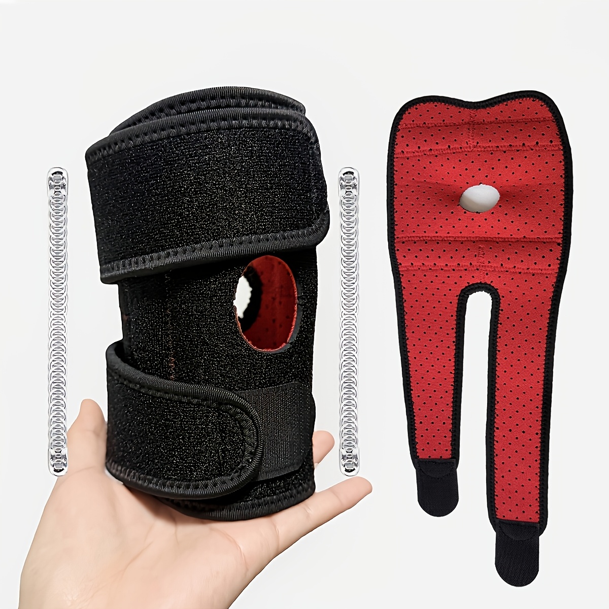 TEMU 1pc Tennis Elbow Strong Support, Double-sided Spring Support System Elbow , Support Elbow Brace, Spring Support Strap, High-strength Elbow ,