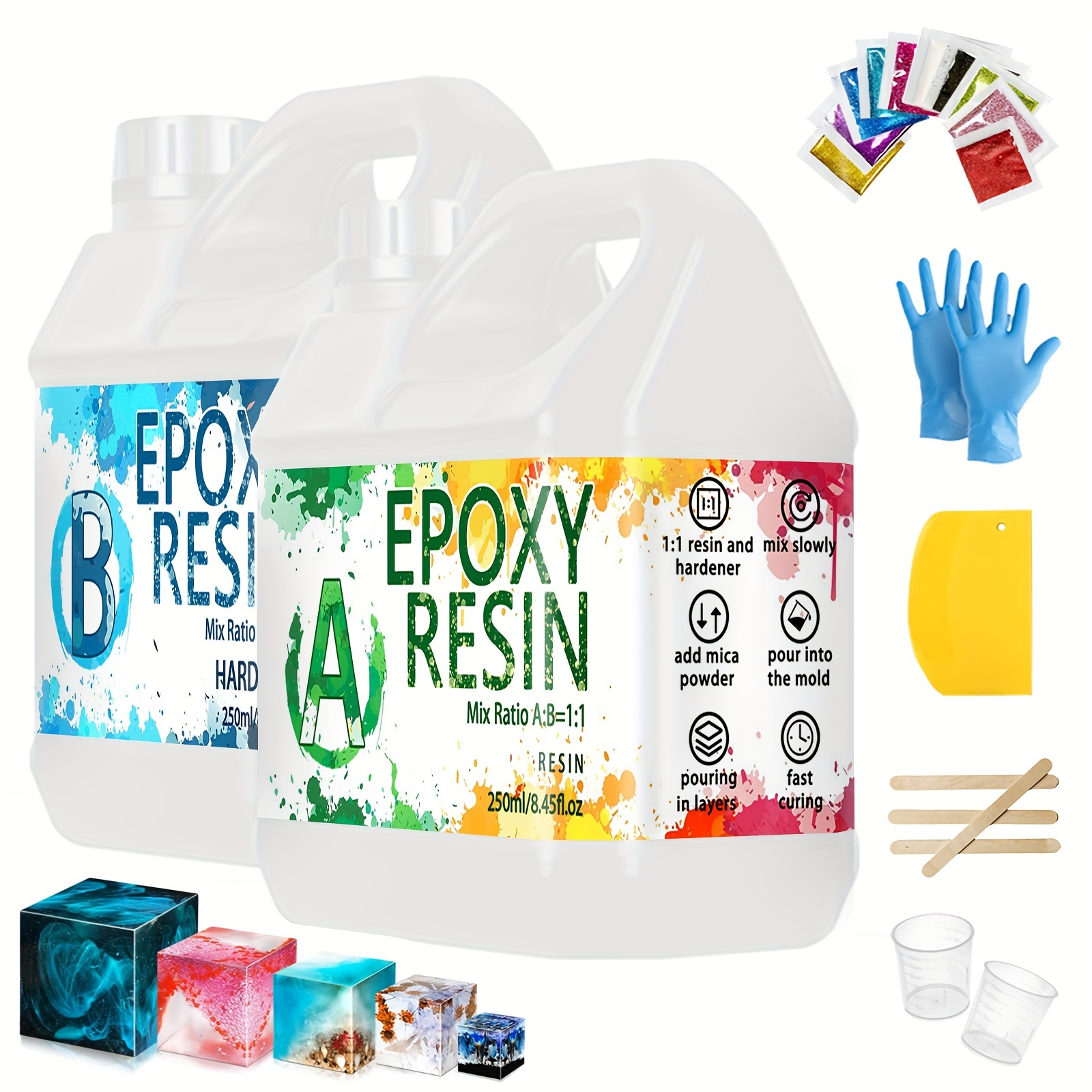 

Epoxy Kit, Clear Epoxy Set, Epoxy Components For Diy , Art , And Decor - Check Product For And