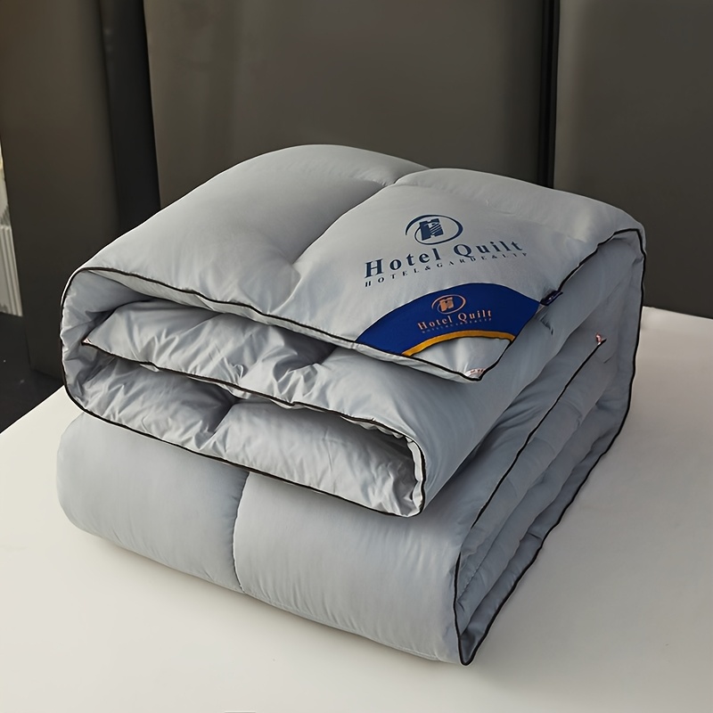 1pc of Luxury Hotel-style Spring/autumn Quilt, Extra Thick, Soft, and Warm. Winter Quilt with Quilted Design, Suitable for All Seasons. Ideal for Dormitories, Rental Apartments, and Bedrooms