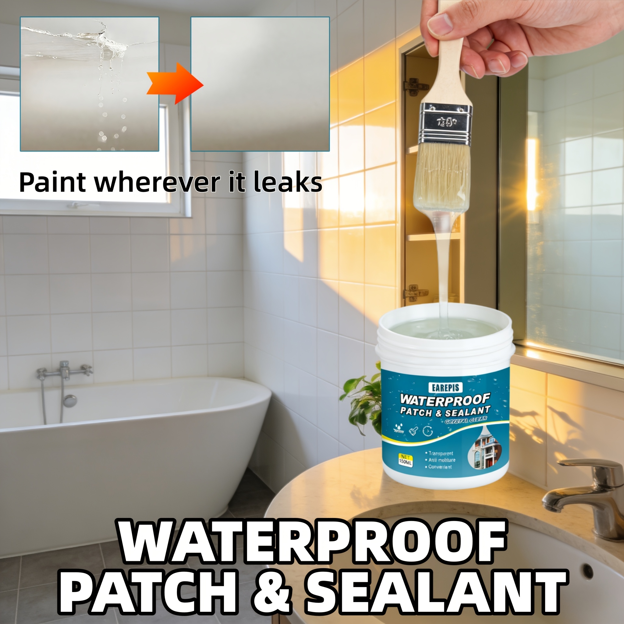 150ML Quick-Drying Sealant, RV Sealant, Strong Waterproof And Leak-Proof, Firm Bonding And Sealing, Worry-Free Leakage