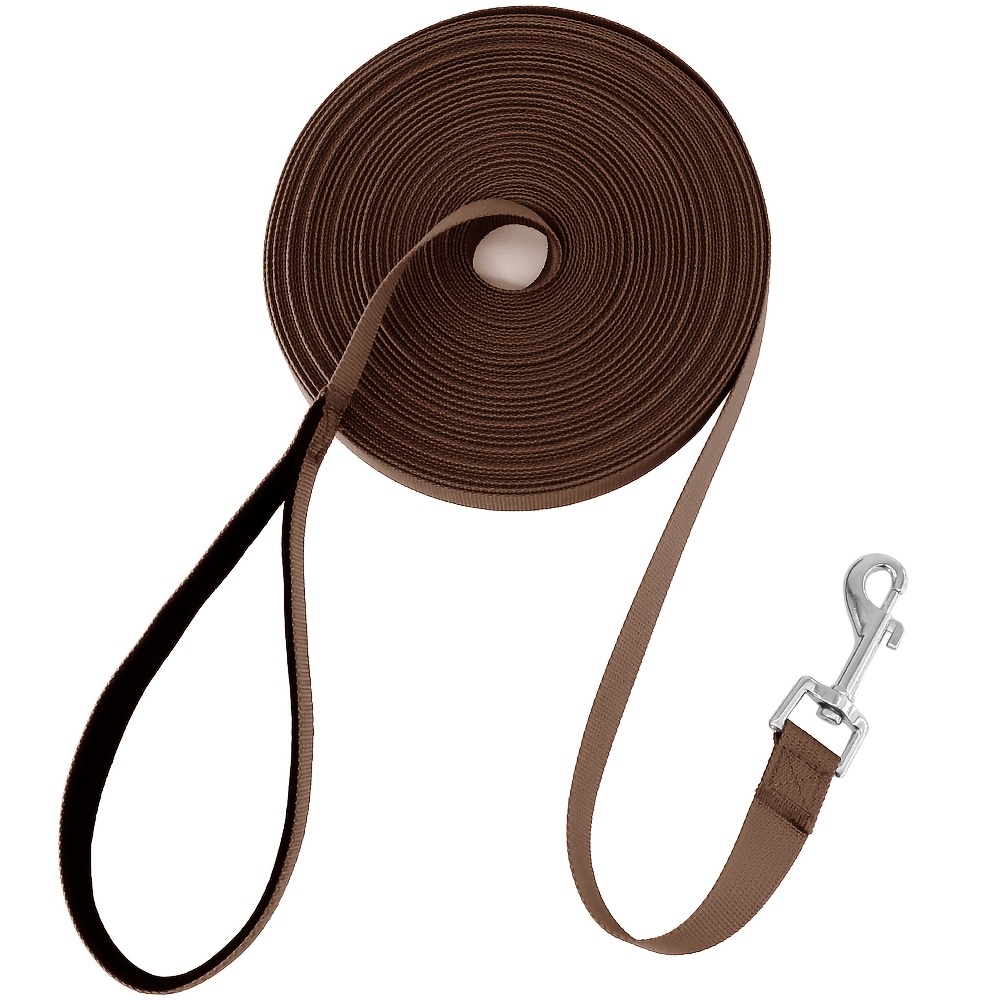 E-shop Verstellbare Hundeleine mit weichem , 6-50ft Polyesterfaser für kleine, mittlere und große Hunde, ideal für Gehorsamstraining und Camping,