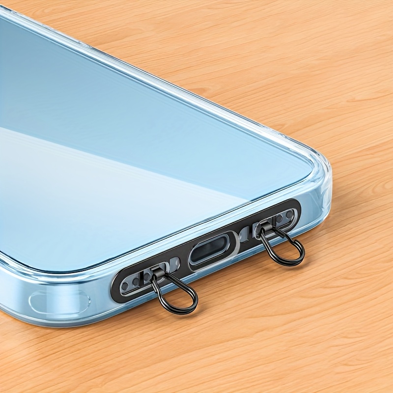 1pc Stainless Steel Clip For Phone Lanyard, Hangs On , With Double And Sturdy Connectors, Designed For Ultra-thin Models To Prevent Loss