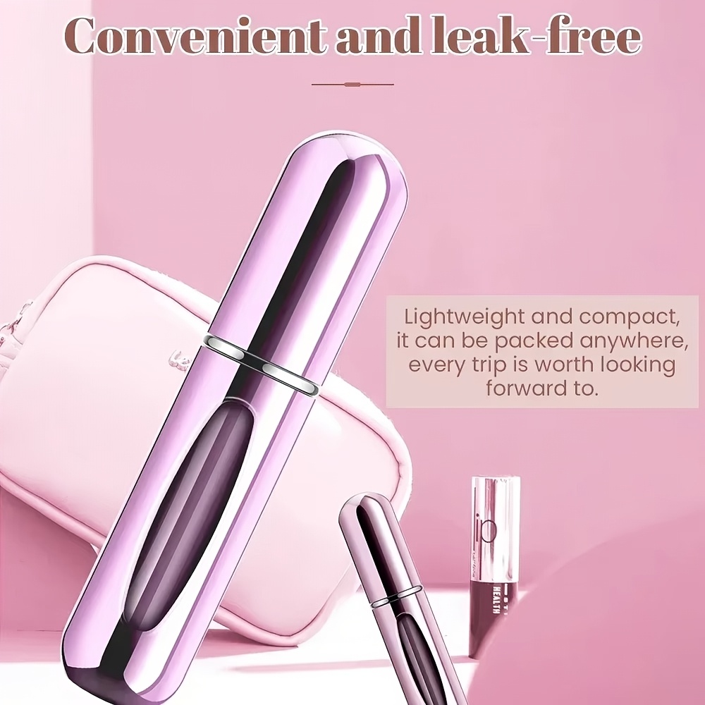 

Portable Refillable Perfume Atomizer Spray Bottle - Leak-free, Lightweight Travel-friendly 0.17oz (5ml) For