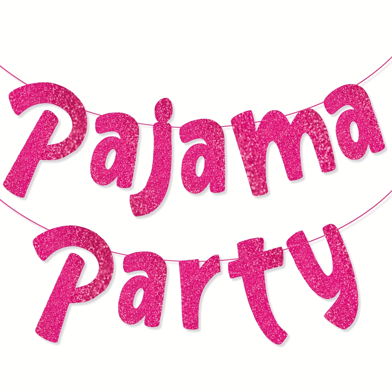 Pink Glitter Banner For