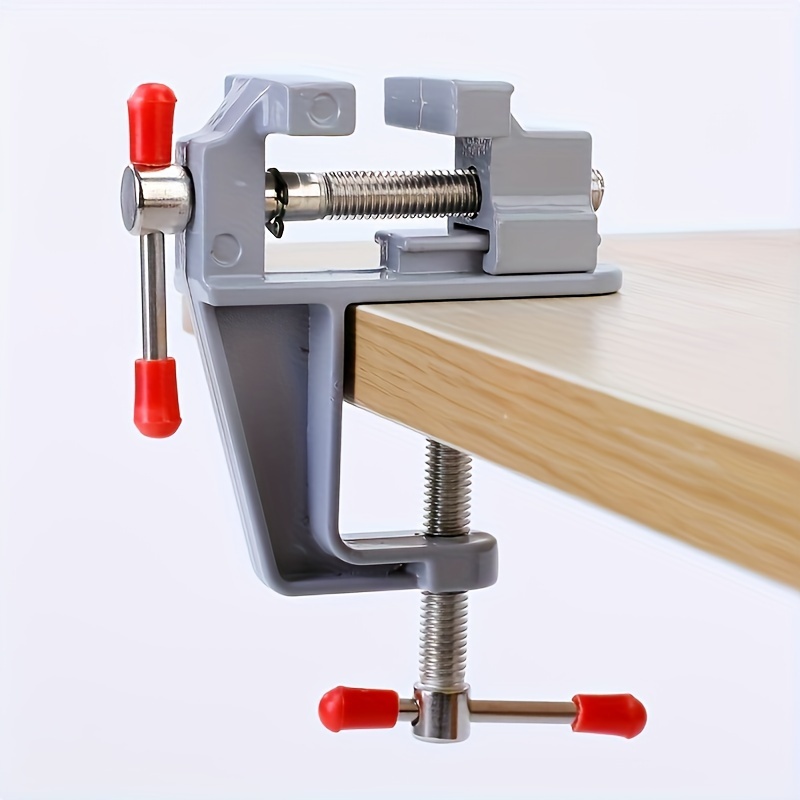 TEMU Aluminum Alloy Vise - Diy Table With Flat Jaw For Work