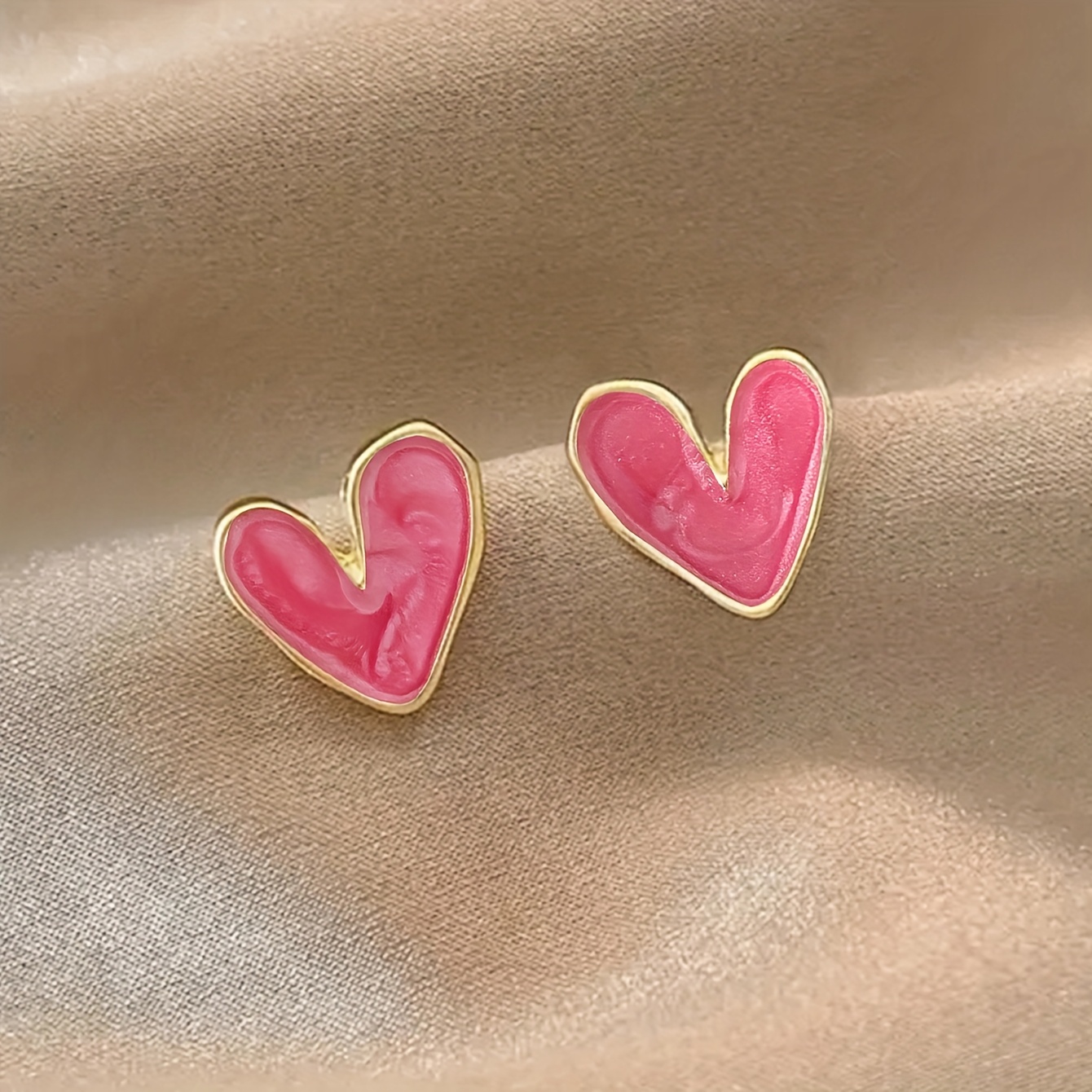 1 Pair Of Easy Sweet Exquisite Small Cute Irregular Women' Holiday Earrings