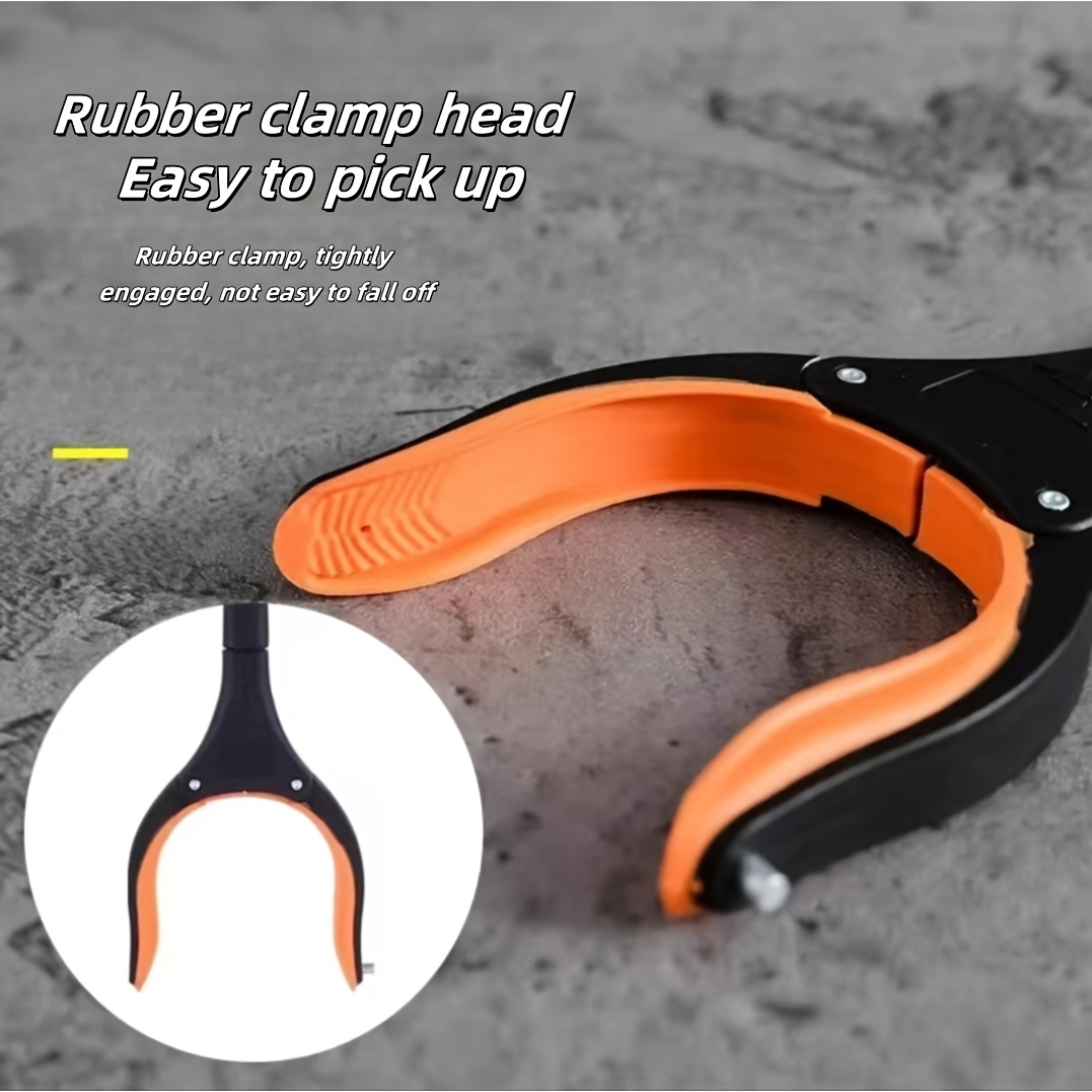 multifunctional extended garbage picker 360 rotatable wide mouth cleaning tongs foldable magnetic grabber soft non slip handle durable litter picking tool for elderly random colors Product details 0