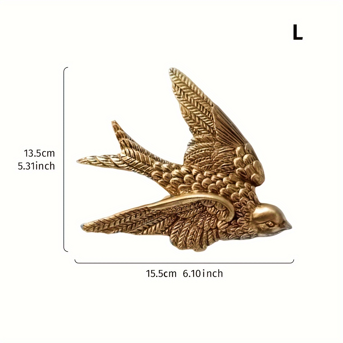 E-shop Goldener Vogel Anhänger, Goldene Wanddekoration, Harzhandwerk, Wohnzimmer Hintergrund Wanddeko, Innenbereich Heimdekoration.