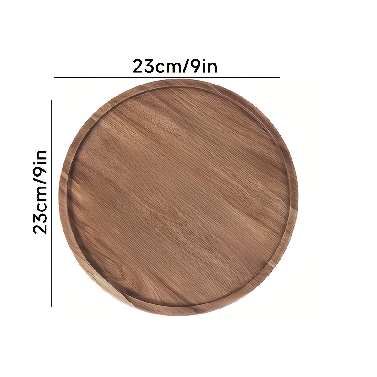 TEMU A Round Wooden Candle Holder Tray, A Versatile Ornament Suitable For Kitchen, Dining Room, And Rustic Home Decor. Used As A Christmas Tray