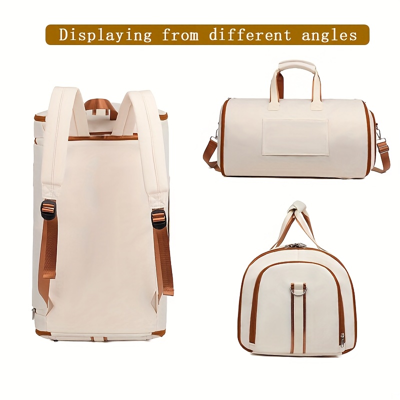 Moqueta de Nylon para Mujer, Bolso Multifuncional con Compartimento Separado Seco/Húmedo y Diseño de Zona para Zapatos, Mochila de Viaje con Muchas Bolsillos Ideal para Negocios y Viajes