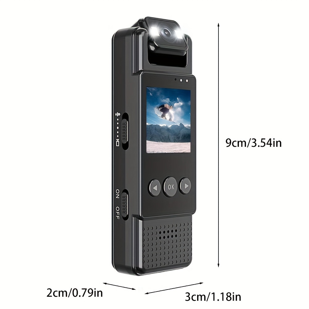[Smart Camera | 1080p HD] YIIYRY 1.5″ Display Wide-Angle Lens Smart Camera | 1080p HD Video, Portable Action DV with Live Preview | USB/Battery Powered, Indoor Use, Rechargeable Lithium Polymer Battery, Non-Waterproof, SD Card Not Included