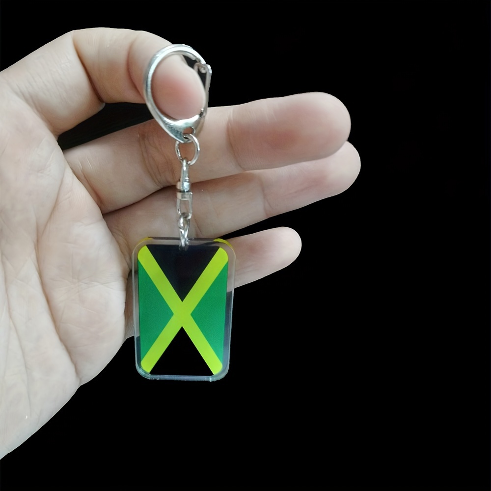 

Jamaica Keychain, 1- , Uv Printed, -cut , , 0.3cm , 8.6cm Length, Metal Keyring - For