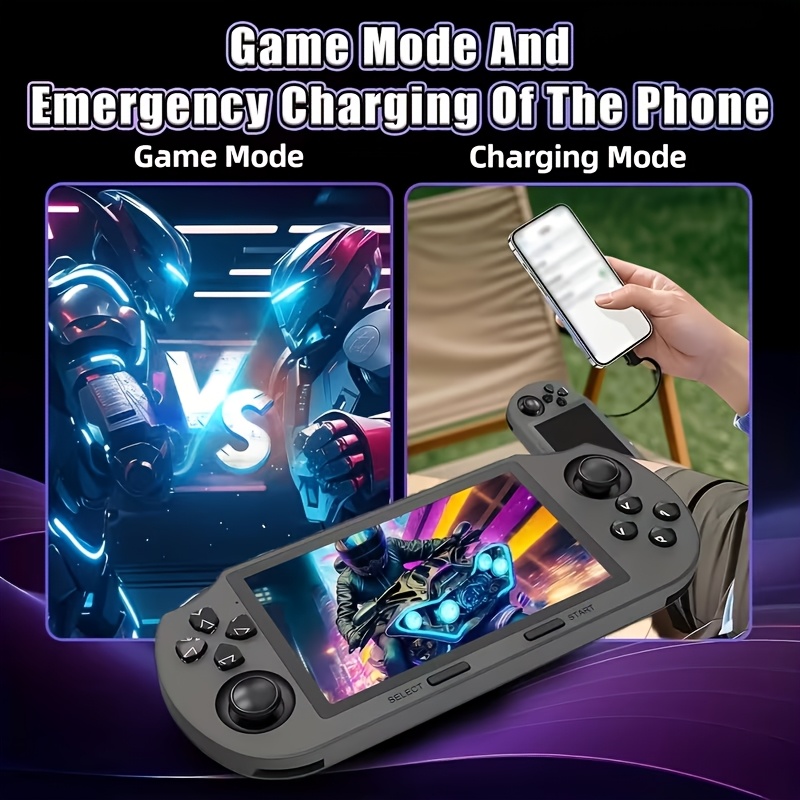 Top Vintage Linux Handheld Console - Portable 3000mAh Gift 3 Vintage Handheld Game Console - This Is a Portable Gaming Device Running Linux, Featuring a Built-in 3000mAh Battery and USB Charging. It Makes an Ideal Gift for Birthdays, Halloween, or Christmas