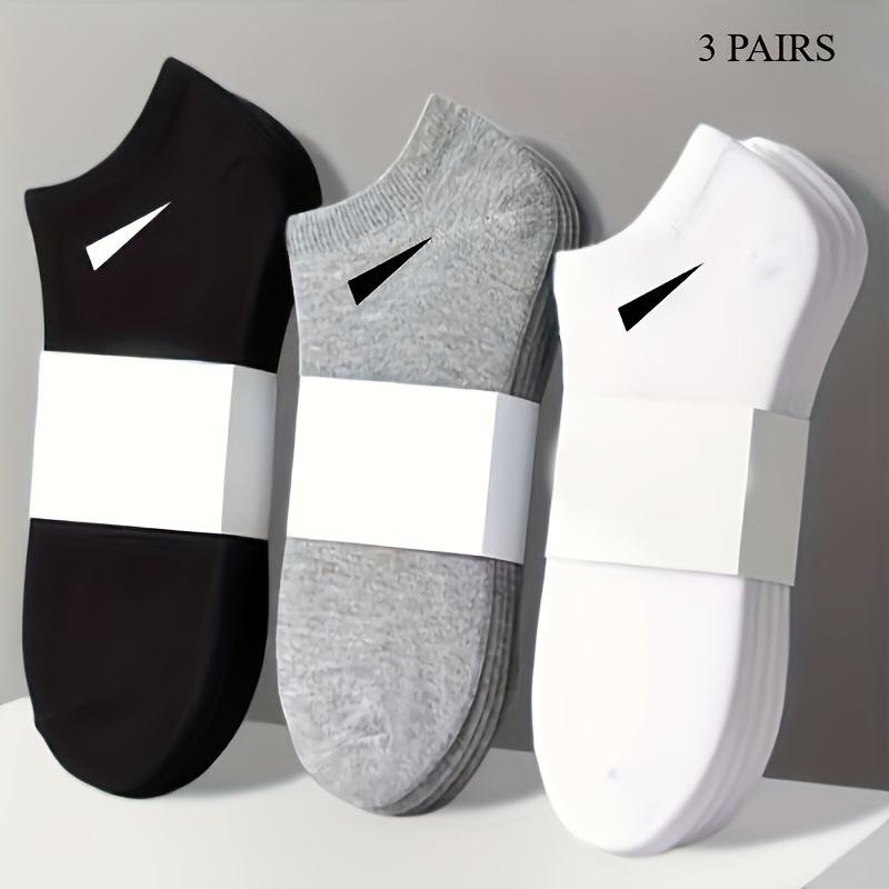 TEMU 3 de calcetines casuales para mujer, transpirables, cómodos, antisudor y resistentes al olor, calcetines tobilleros de corte , calcetines para