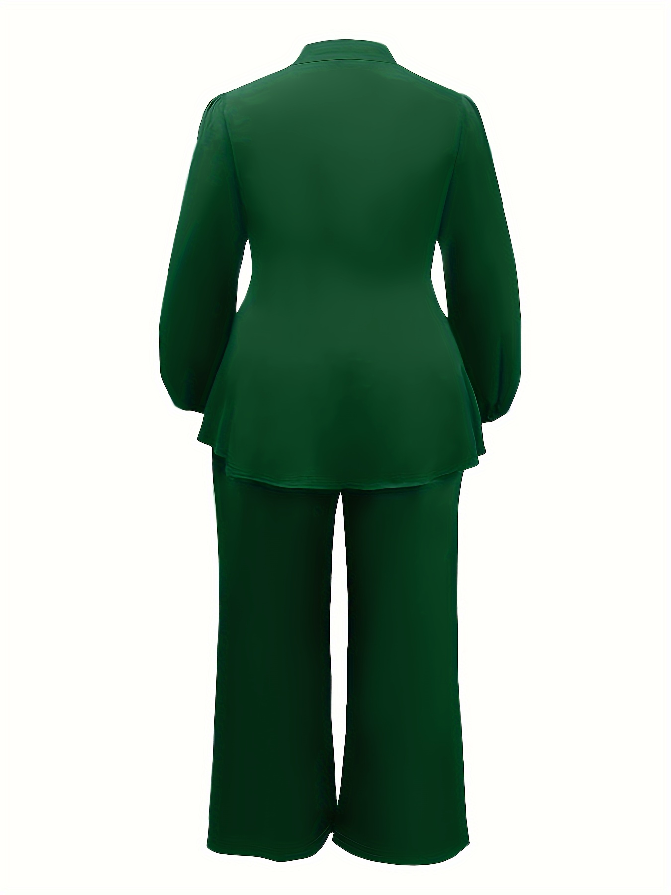 women' solid color top pants two piece casual suit - Temu Canada