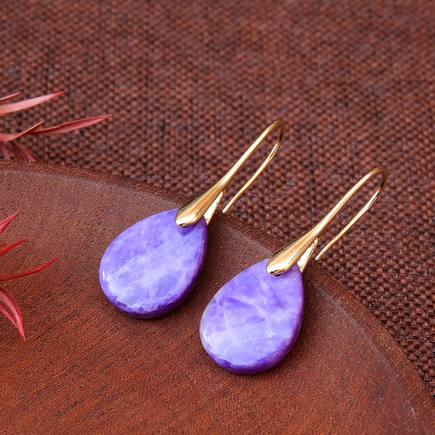 Women's Stylish Petite Natural Stone Earrings