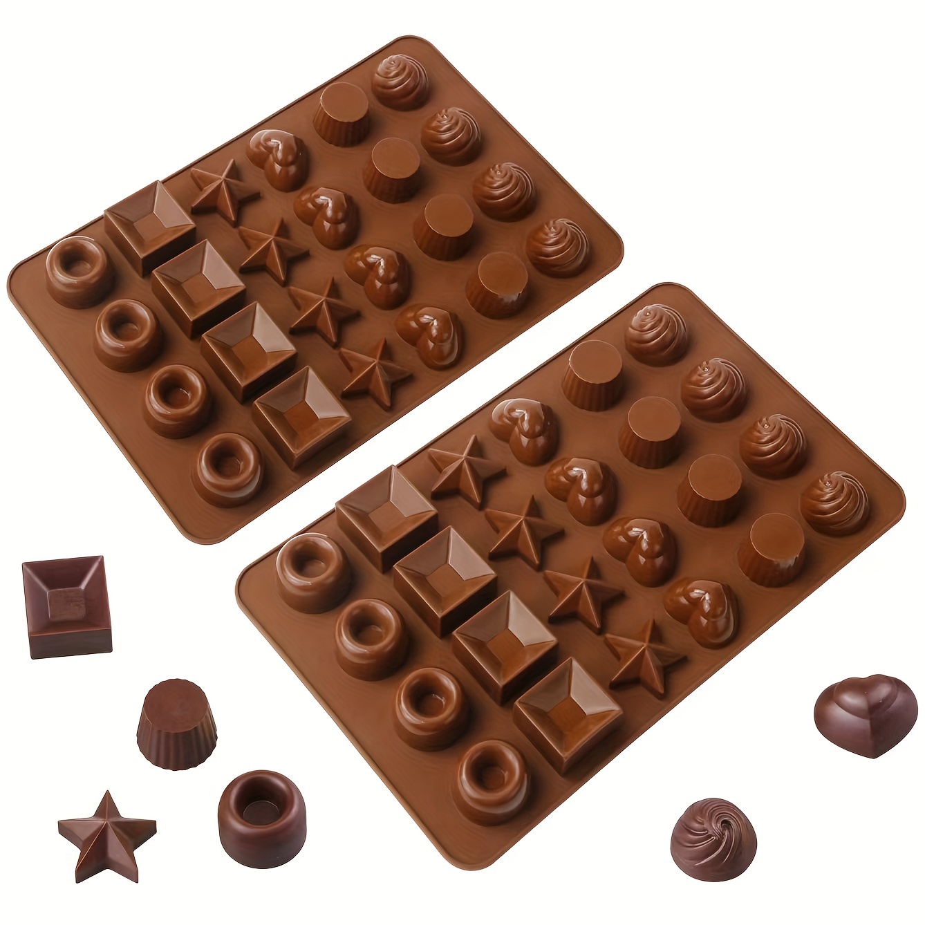 

24-cavity Silicone Chocolate Mold - Diy Baking & Candy Making, Lead-free, Perfect For Holidays & Special Occasions