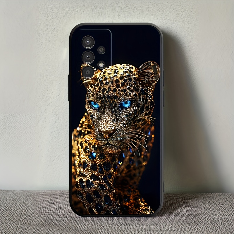 TEMU Phone Case: Gorgeous Printed Gemstone Leopard Phone Case, Suitable For Galaxy S25 Edge, S24, S23, S21 Fe, S22 Plus/ultra, A56, A55, A54, A53,