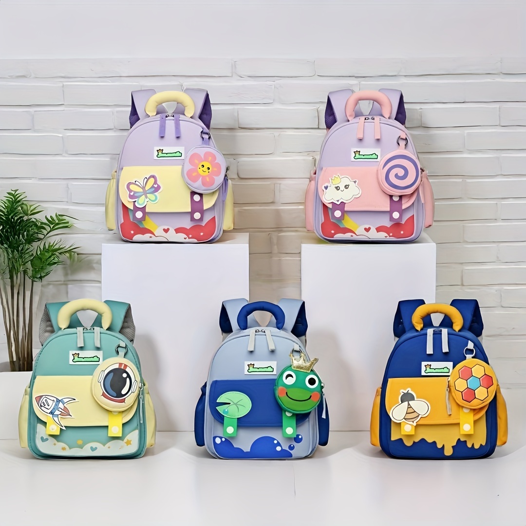 adorable cartoon mini backpack for lightweight nylon with adjustable straps polyester lining details 0