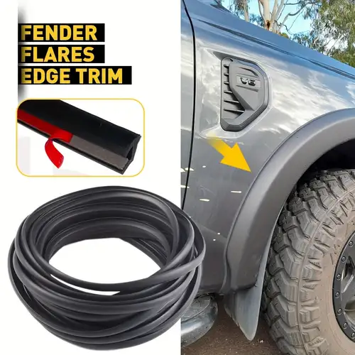 9-Meter Self-Adhesive Rubber Fender Flare Edge Trim – Universal For Trucks & Cars