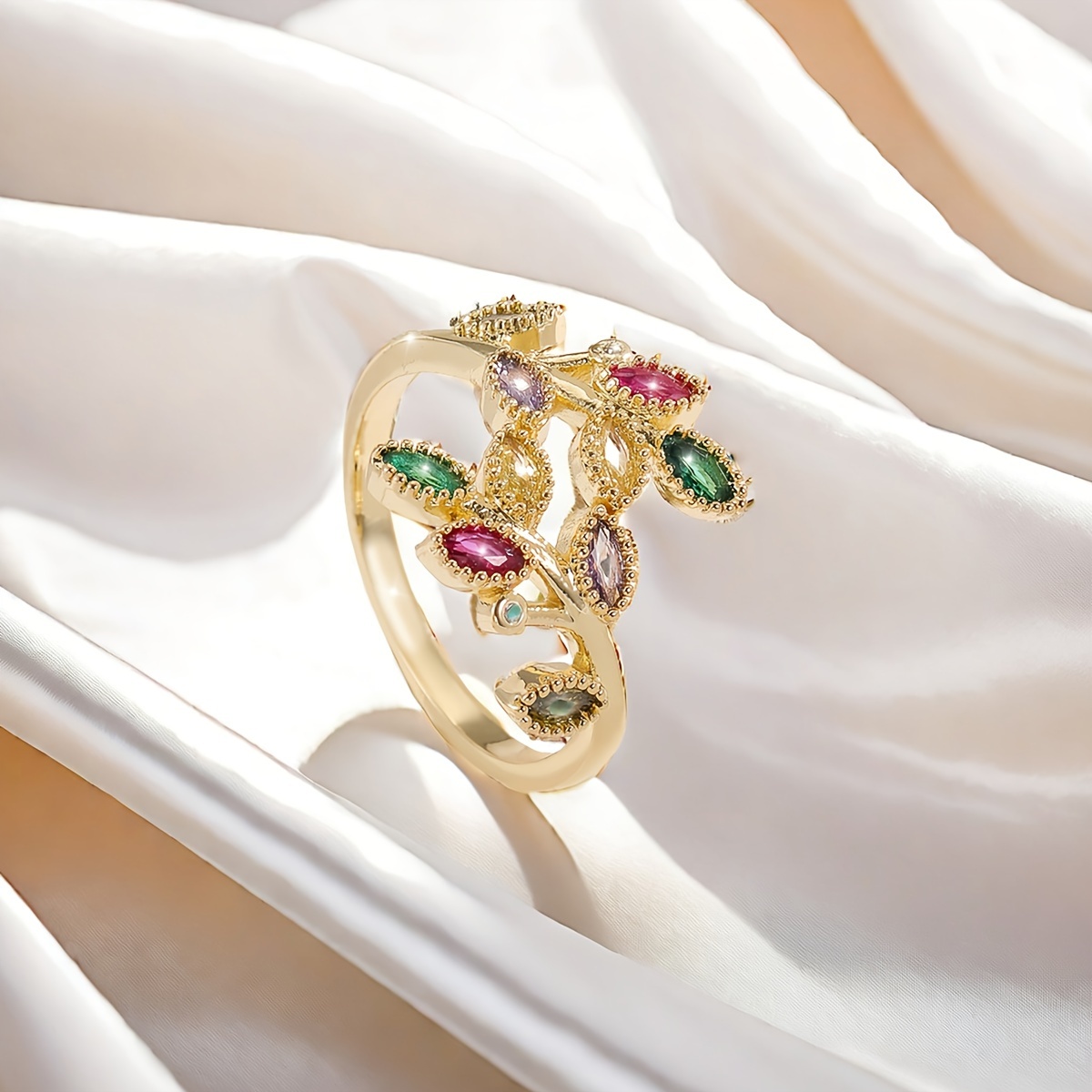 2025 european japanese korean gorgeous copper   creative opening ring Product details 15
