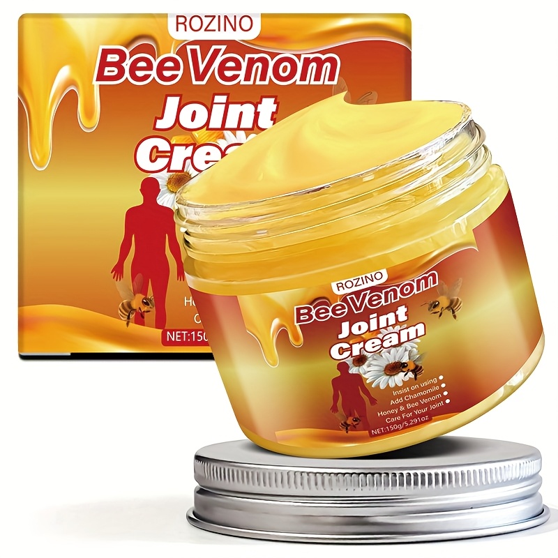 150g Bee Venom Joint Cream, Bee Venom Advanced Joint And Bone Cream, moisturiz joint, Mild, suitable for body, neck, knee, hands, leg, waist joint, Joint care, Specialized muscle and joint moisturiz care for seniors and athletes cream, All Light Beige types