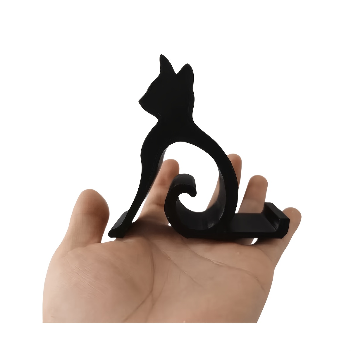 Image of Cute Cat Phone Holder Universal Lazy Bracket For Phone & Tablet Stand For Bed Pet Lovers Gift
