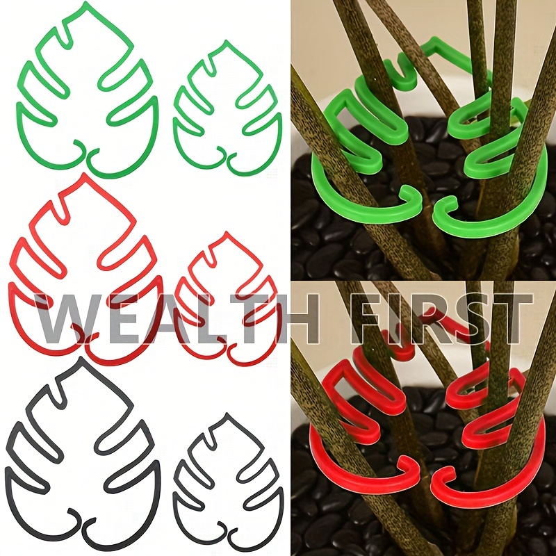 

Bamboo Plant Support Stakes Set - Plastic Garden Plant Climbing Supports For Potting And Gardening - Plant Cage Stems For Indoor And Outdoor Plants