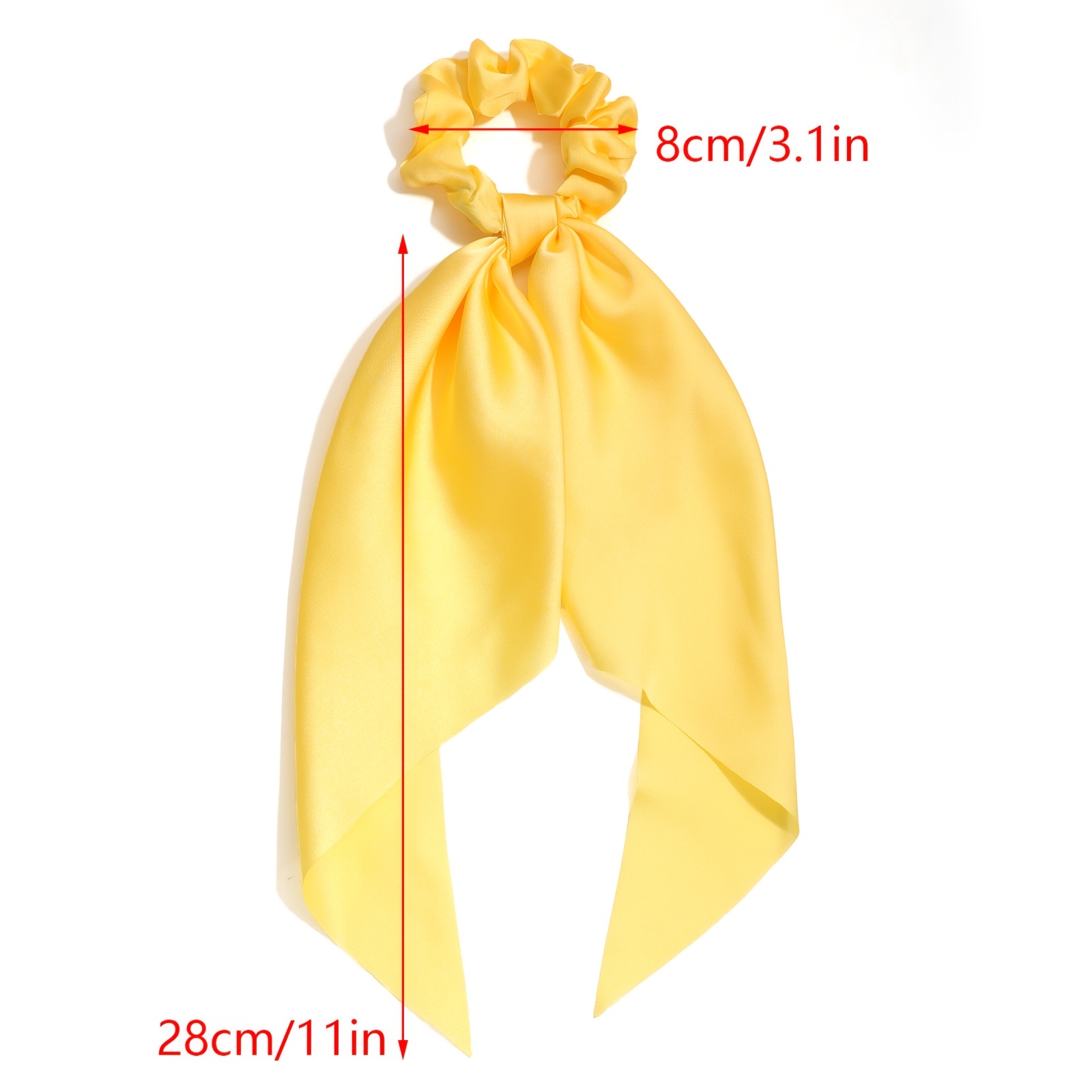 2pcs Solid Color Fabric Hair Rings for Everyday Use