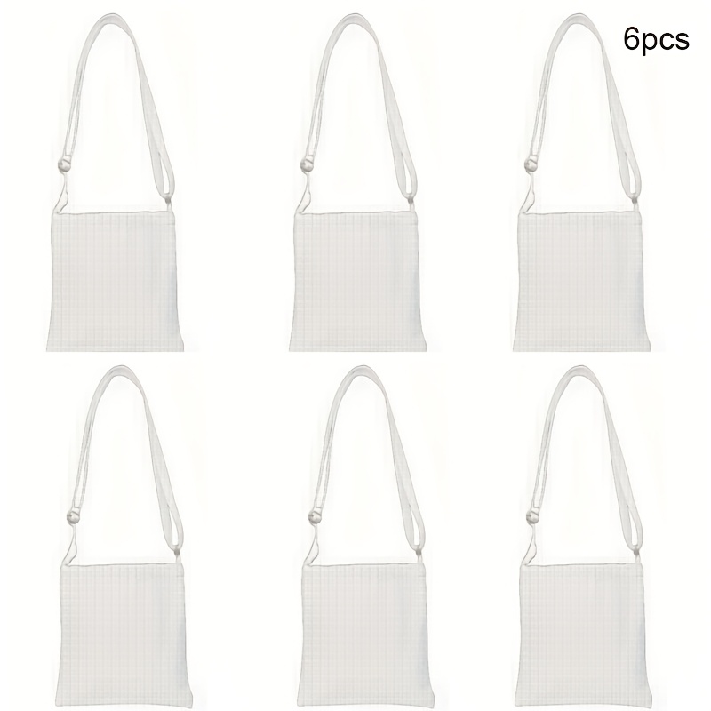 Image of 1/2/6pcs Crossbody Mobile Phone Bag Diy Wallet Making Thickened Fabric Bag Mouth With Zipper, Support Sublimation Thermal Transfer, Diy Wallet Making