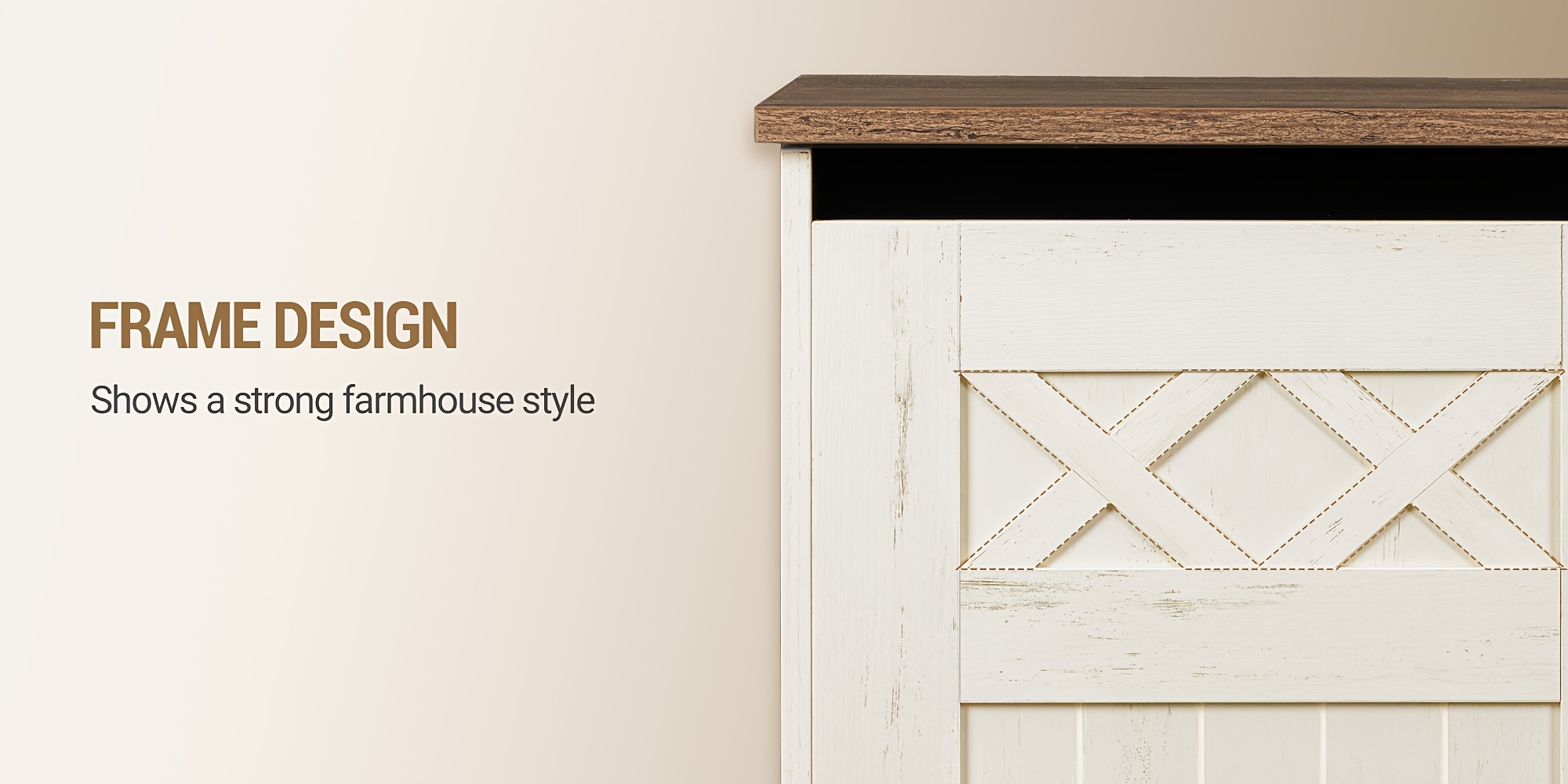 59.1-Inch Storage Box with a Large Storage Bench Featuring Two Hinges, Farmhouse-Style Wooden Box Bench, Lift-Top Storage Chest, Wooden Bed-End Bench, Suitable for Entryways And Bedrooms, in a Vintage White Color