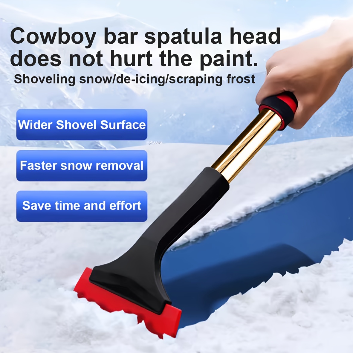 

Car Shovel Scraper, Brush, Winter Multifunctional Snow Tool Shovel De-icing Shovel