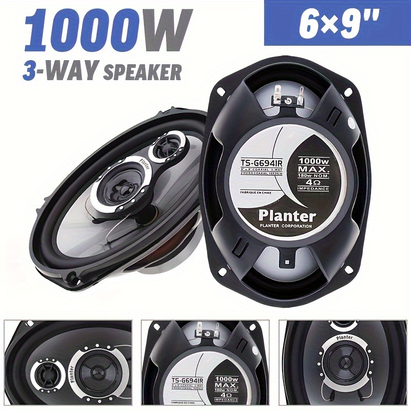 TEMU Car Level Sound: 1 Pair 6x9" 100w 3-way Speakers - Stereo Audio Output, 36v Max, Car Stereo Speakers - A Life And