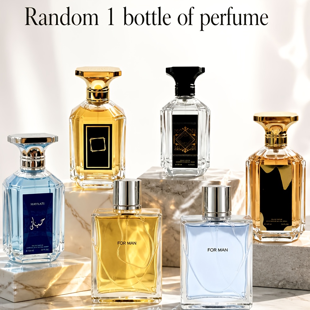 TEMU 1 stuks Willekeurige Heren Eau De Parfum Spray, Diverse Mannelijke Geur, Langdurige Frisse Zachte Geur, Draagbaar Dagelijks Parfum voor Daten,
