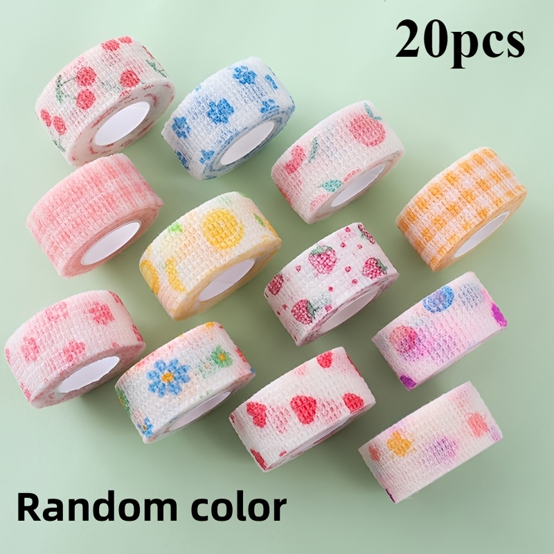 Image of 20 Rolls/30 Rolls Random Color Finger , Finger Protective , Self-adhesive Breathable Sports Tape, Non-woven Elastic , Pet Tattoo , Self-adhesive Writing , Suitable For Daily Gifting