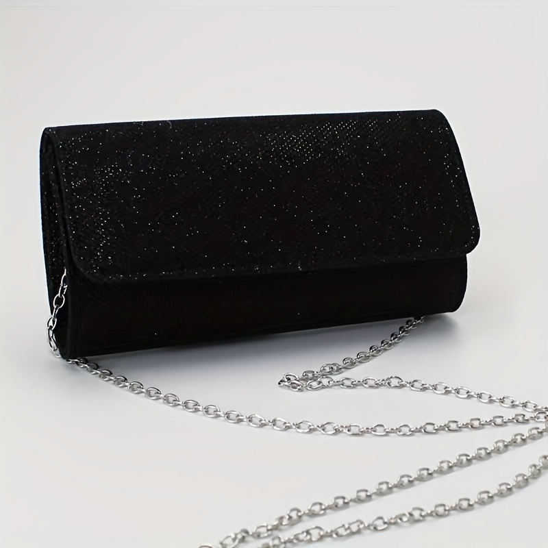 NewMiniClutchwithRhinestones,ShinyEveningBag,ChainCrossbodyBag,FashionablePartyEveningBag