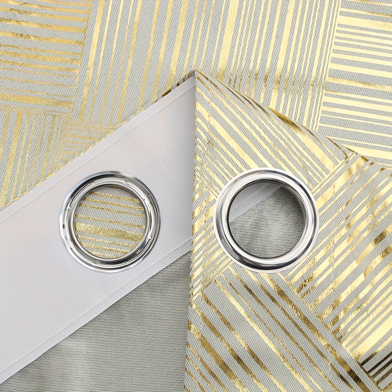 1шт.роскошныхзолотыхшторсмногофункциональнымрисункомизхлопчатогоцвета,защищающегоотлучей.