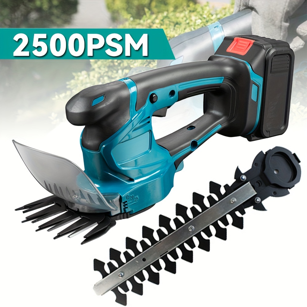 

2in 1 Brushed Electric Hedge Trimmer 2500 Spm Cordless Handheld Garden Landscaping Hedge Trimmer Tools For Power Tools Brand 18v Battery