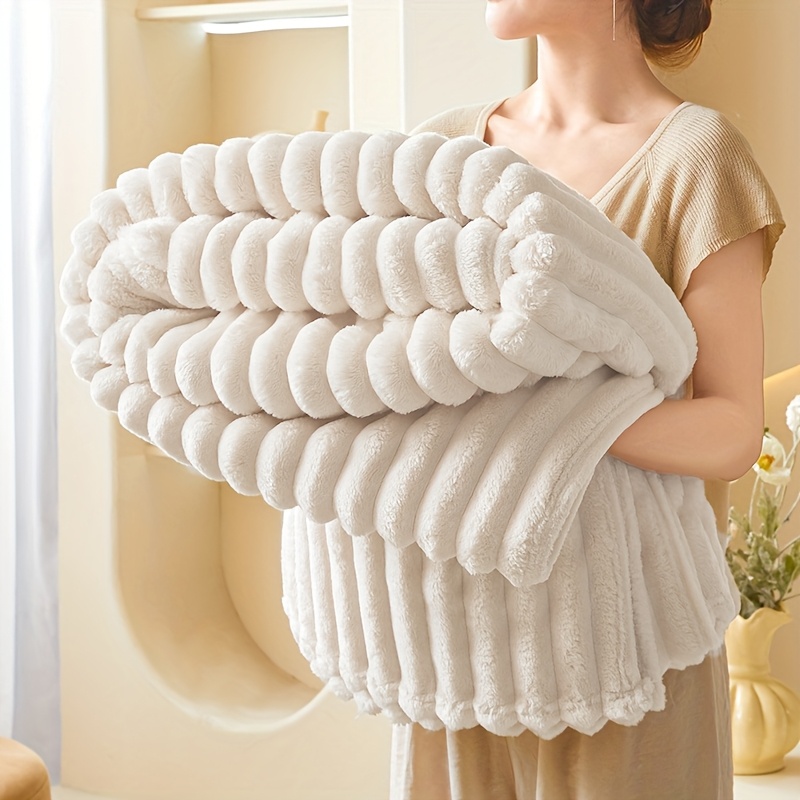 Cozy Plush Fluffy Winter Blanket for Indoor and Outdoor Use