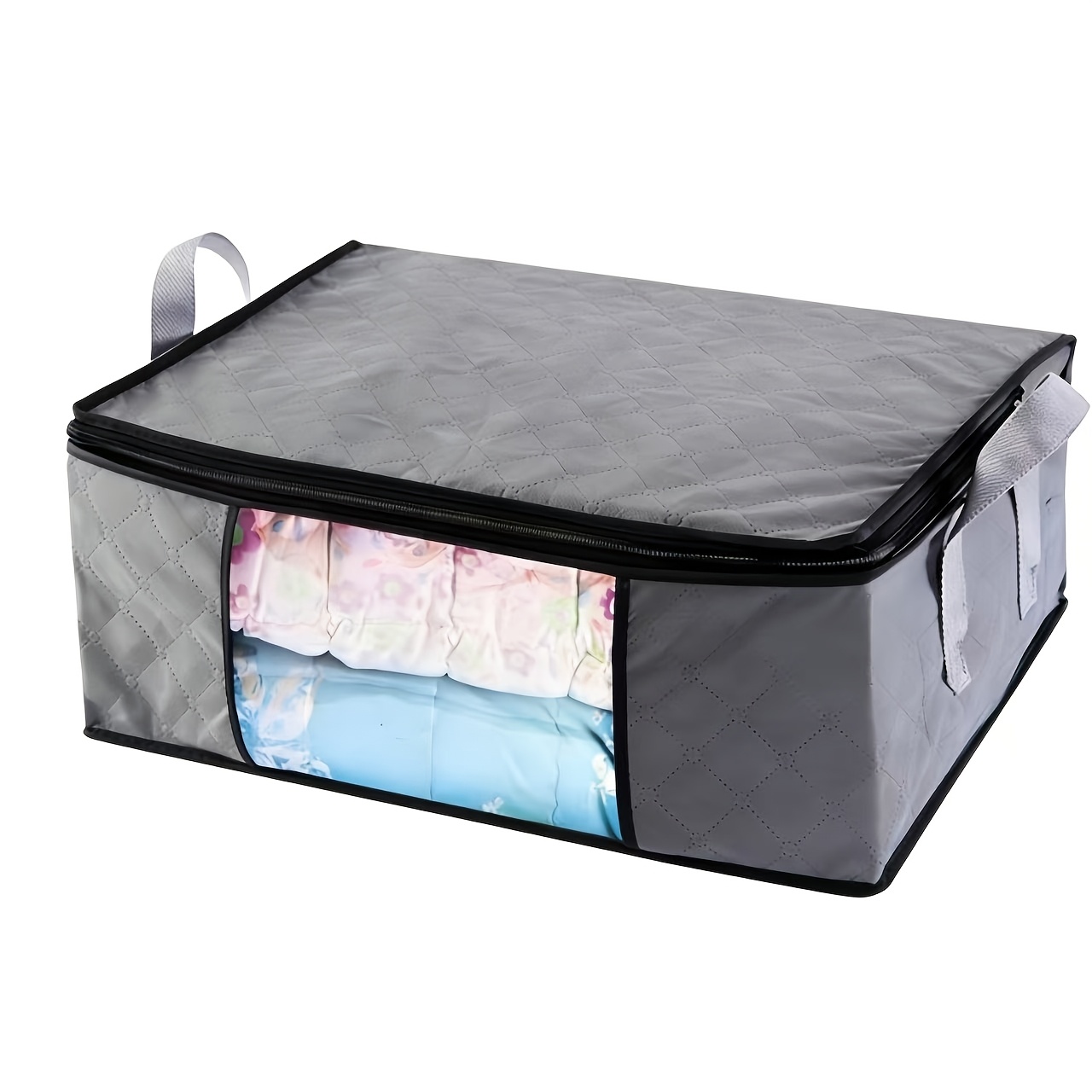 TEMU Aufbewahrungskoffer für Kleiderschrank - 35-Liter-Aufbewahrungsbox für Kleidung, geeignet zum Organisieren von Decken, Kissen und Pullovern;