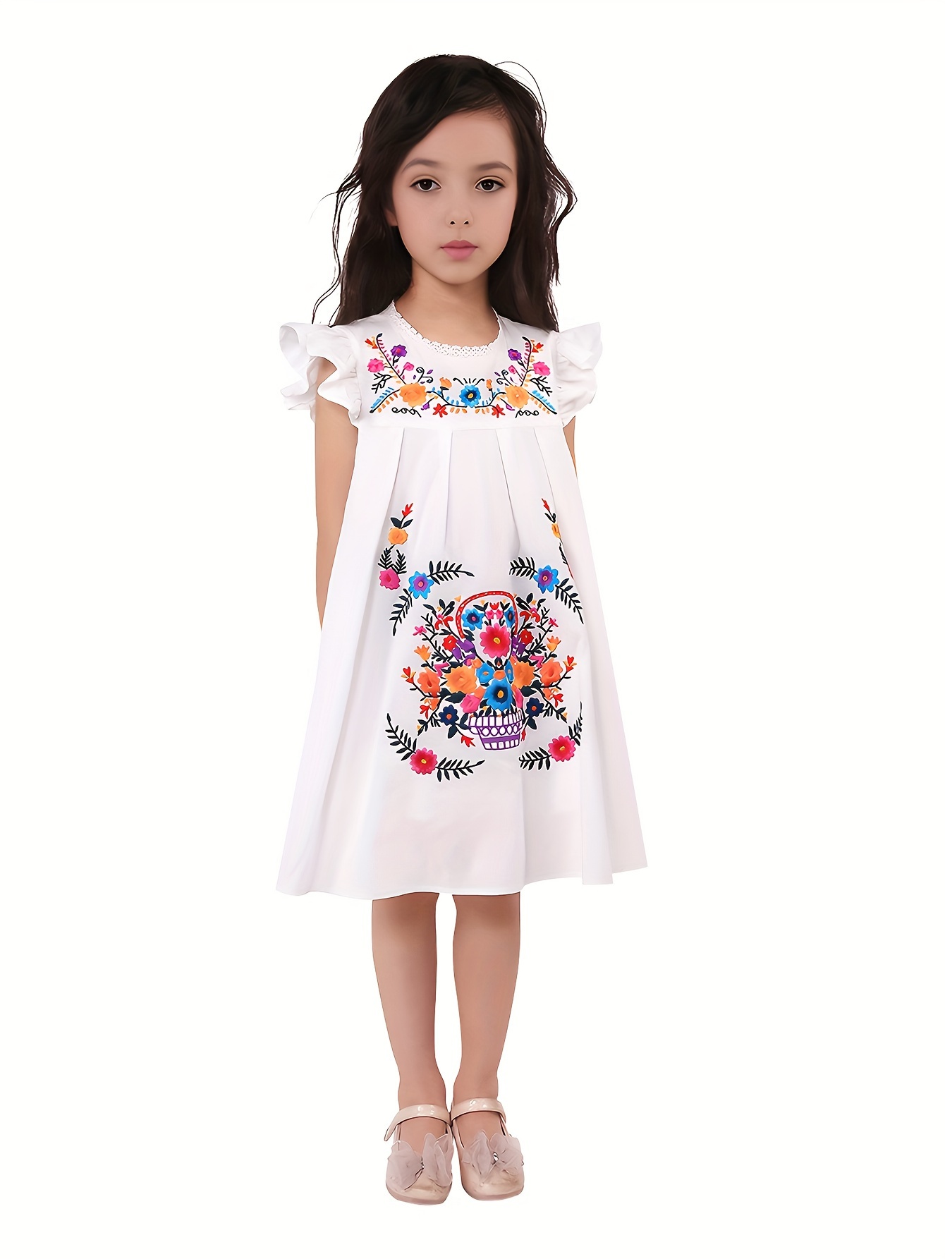 girl traditional mexican festival fancy dress newborn infant off the  shoulder lace clothing outfit | Free Shipping On Items Shipped From Temu |  Temu