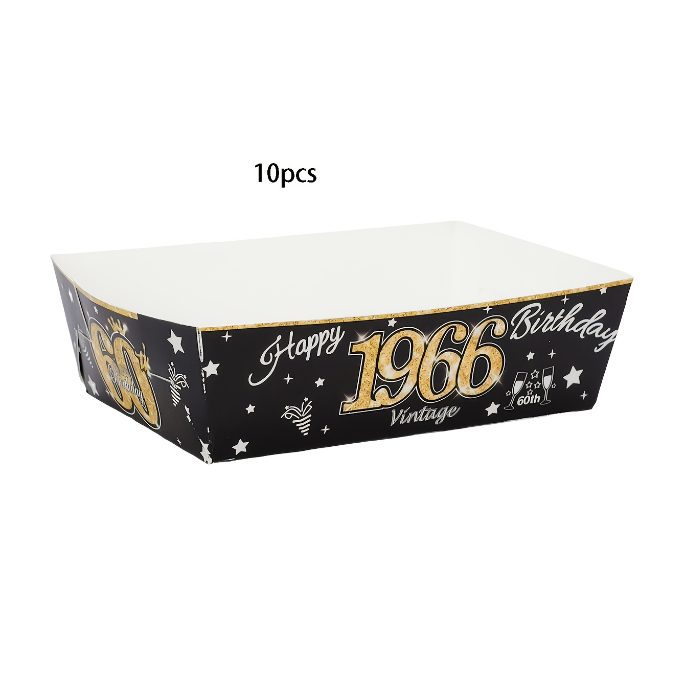 E-shop 10 Stk./60 Stk. . 40. 50. 60. 70. 80. Geburtstagsparty Papier Speisewagen Tischdekorationen In 1946 1956 1966 1976 1986 1996 Einweg Snack