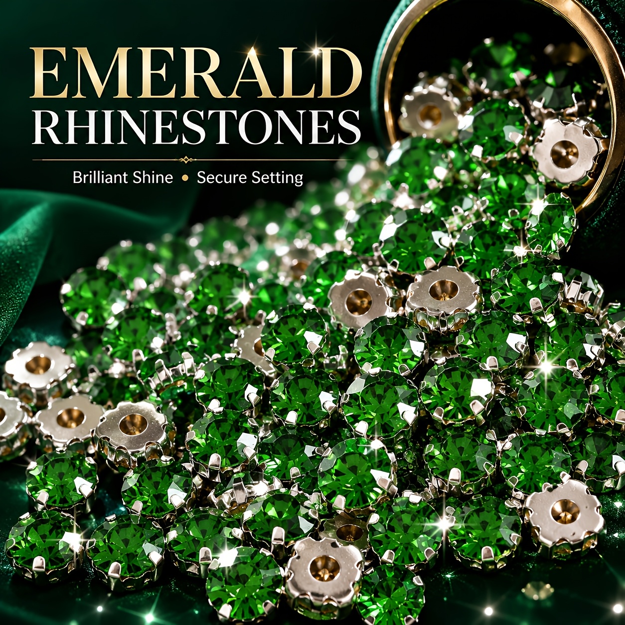 Hand Sewing Rhinestone Round Pointed Bottom Rhinestones